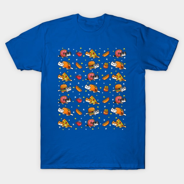 Fast Food Cats in Space T-Shirt by krisren28